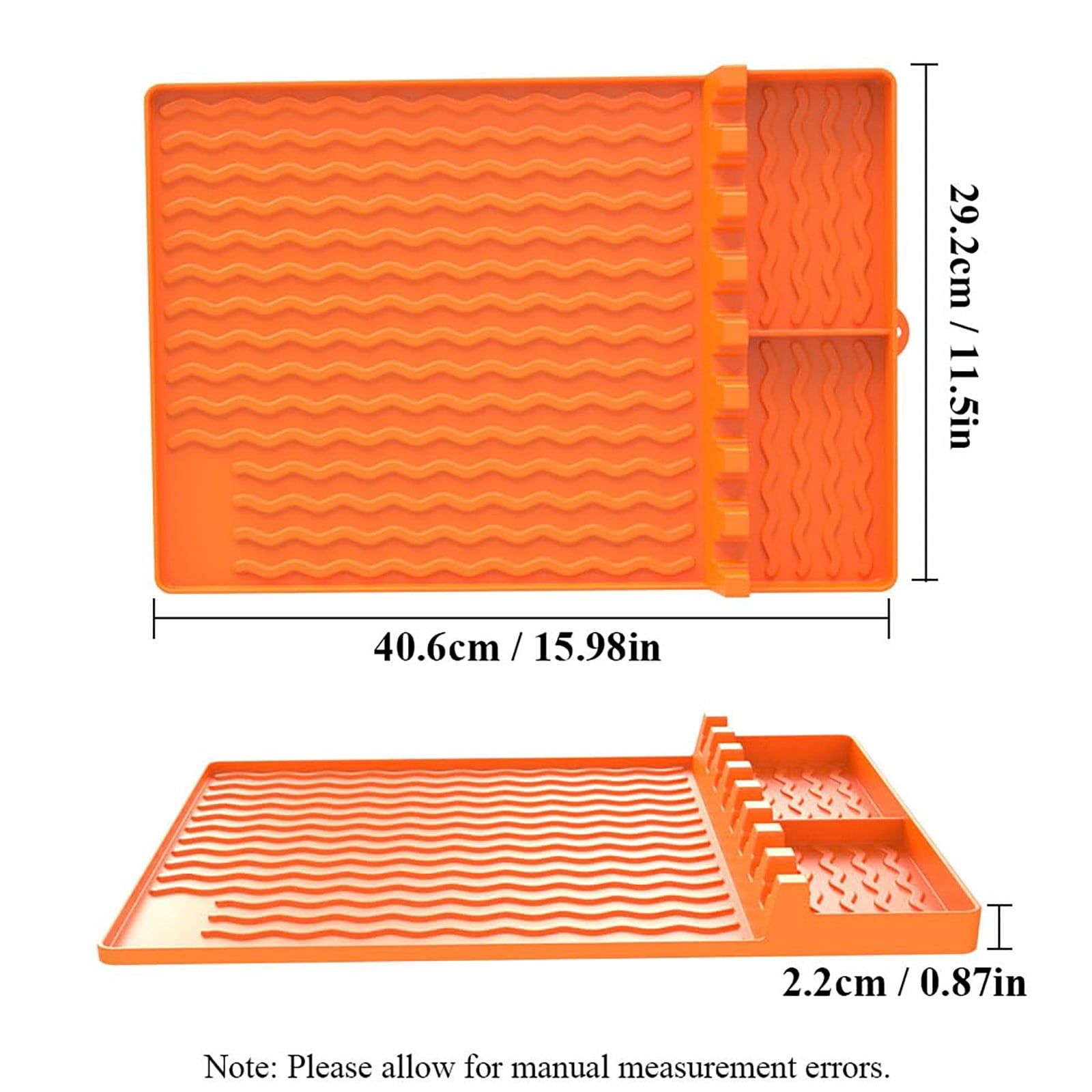 Gnwei Non Stick Baking Cooking Mat - 16x11.5" Silicone Baking Mat, for Roasting, BBQ & Pastry Making - Oven and Microwave Bacon Cooker Food Grade, Flexible & Easy-to-Clean