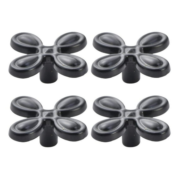 Traditional Four Hardware Knob Solid Metal Mixture Dull Black Finish For Furniture Improve