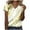 Yellow Blouses, variant on Jsaierl Tops for Women Short Sleeve Casual Vacation Shirts V Neck Workout Ladies Blouses Boho Print Tshirts Top S-2XL