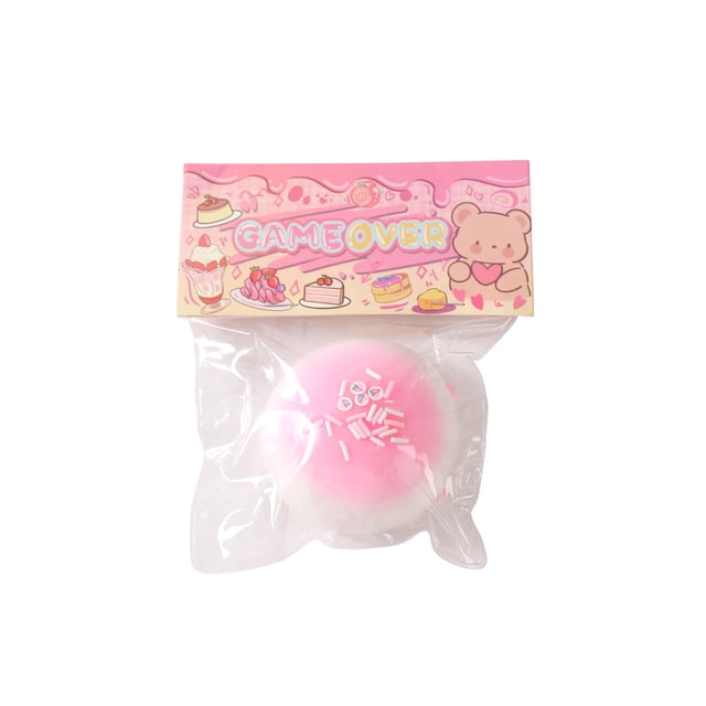 Taba Squishy Daifuku Squeeze Toys Juguete sensorial para tu mejor fiesta suave y relajada, regalo de cumpleaños, juguetes blandos para adultos (rosa fresa)