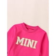 thumbnail image 5 of Mommy and Me Matching Outfits Letter Print Round Neck Pullover Long Sleeve Sweatshirts Tops, 5 of 10