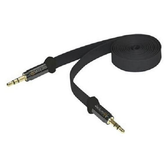 iSimple ISMJ53B 3 Foot Max Flat 3.5mm Auxiliary Car Audio Aux Cable