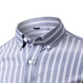 thumbnail image 7 of Awdenio Men's Shirts Long Sleeve Button Down Business Casual Shirts for Men Stripe Pattern, 7 of 7