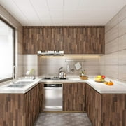 VEELIKE 15.7x118 Butcher Block Contact Paper for Countertops Waterproof Self Adhesive Wood Wallpaper Peel and Stick Wood Grain Contact Paper Removable Wallpaper for Kitchen Cabinets Table Walls