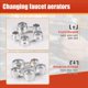 thumbnail image 5 of 3X Herramienta 10 en 1 para Extraer Aireador de Grifo, Llave Inglesa para Aireador de Metal con Roscas Frontales , M24, M22, M20/ e Inversas., 5 of 8