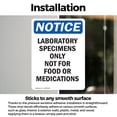 thumbnail image 3 of (2 Pack) Laboratory Specimens Only Not OSHA Notice Sign 5 Inch X 7 Inch Vinyl Label Decal Sticker Weather Resistant, UV Protected for Workplace, Business, and Construction Site, Made in, 3 of 7