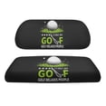 thumbnail image 2 of Pzuqiu Golf Ball Print Golf Cart Seat Cover Set - "I Like My Golf" Slogan Design - Breathable, Washable Protective Covers for EZGO, Club Car & Yamaha, 2 of 9