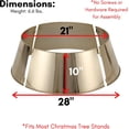 thumbnail image 2 of BIRDROCK HOME 4-Panel Christmas Tree Collar - Soft Gold, 2 of 6