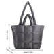 thumbnail image 2 of Bolso acolchado a cuadros para mujer bolso de moda suave de Color sólido para mujer y niña, 2 of 9