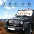 thumbnail image 6 of Bingfone Have A Nice Day Car Windshield Sun Shade Protector Keep Your Vehicle Cool Sun Shield Visor Cover Foldable For Car Truck Suv-Small, 6 of 9