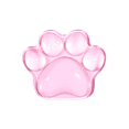 thumbnail image 1 of Alfombrilla de ratón, bonita silicona transparente, con forma de pata rosa, 1 of 2