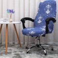 thumbnail image 2 of Printed Office Chair Covers, Stretch Computer Chair Cover Universal Boss Chair Covers Modern Simplism Style High Back Chair Slipcover (Years, Medium), 2 of 7