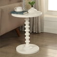 thumbnail image 2 of Mesa auxiliar Acme Acton con tapa redonda blanca, 2 of 5