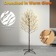 thumbnail image 5 of Hykolity Star Light Tree, 5ft Lighted Branches with Warm White Fairy Lights, Indoor Outdoor Christmas & Wedding Decor (Brown Branch Star Trees), 5 of 5