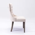 thumbnail image 5 of Rhomtree Velvet Tufted Dining Side Chairs, Beige (Set of 2), 5 of 7