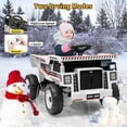 thumbnail image 1 of OUYAWEI 12V Ride on Dump Truck,Construction Vehicle Ride on Toy with Remote Control, Electric Dump Bed & Shovel with Spring Suspension, Music, and LED Lights,White, 1 of 6