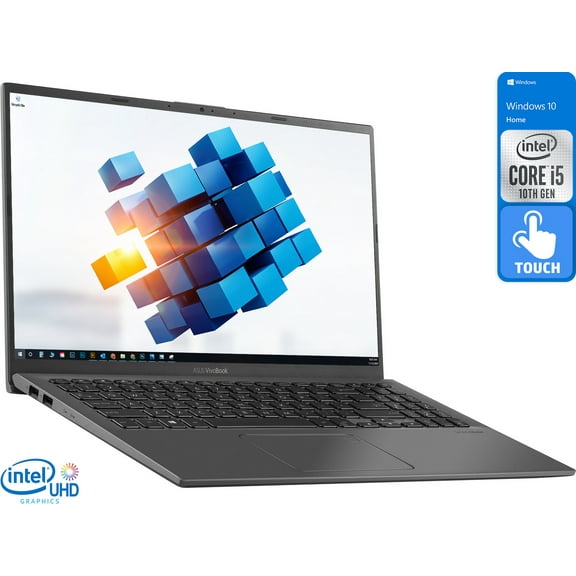 ASUS VivoBook Notebook, 15.6" FHD Touch Display, Intel Core i5-1035G1 Upto 3.6GHz, 8GB RAM, 256GB NVMe SSD, HDMI, Wi-Fi, Bluetooth, Windows 10 Home (R564JA-UH51T)