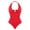 Red, variant on Women's Sexy Halter Shapewear Bodysuit Going Out Backless Thong Body Suits Sleeveless Summer Outfits