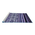 thumbnail image 2 of Ahgly Company Machine Washable Indoor Rectangle Abstract Blue Modern Area Rugs, 5' x 8', 2 of 4