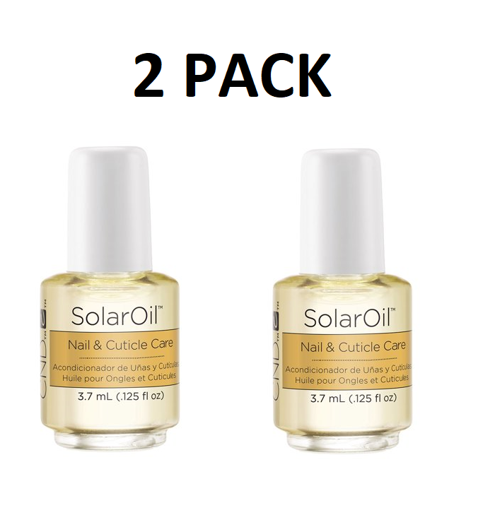 [2 PACK] CND SOLAR OIL Nail & Cuticle Conditional 0.125 oz MINI