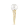 thumbnail image 3 of ANGARA South Sea Cultured Pearl Ring with Pave-Set Diamonds in 14K Yellow Gold for Women | June Birthstone, Birthday, Anniversary, Jewelry Gift for Women | Pearl Ring, 3 of 9