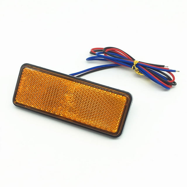 24LED Motorcycle Reflector Tail Brake Turn Signal Light Lamp Car ATV LED Reflectors Truck Side Warning Lights