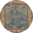 thumbnail image 1 of Ahgly Company Indoor Round Traditional Dark Sienna Brown Animal Area Rugs, 4' Round, 1 of 6
