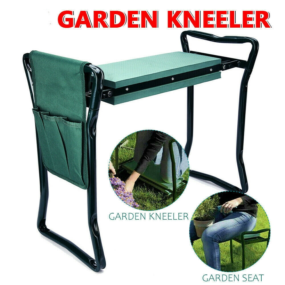 Folding Garden Bench Seat Stool Kneeler Garden Kneeler and Seat, Foldable Garden Stool Heavy Duty Gardening