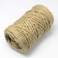 thumbnail image 2 of 1 rollo de 27,34 yardas (25 m) de cordón de yute de 5 mm, hilo de yute, cuerda de yute, hilo de yute de 5 capas, materiales para encordar, 2 of 3