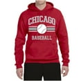 thumbnail image 2 of Wild Bobby City of Chicago CHI American Baseball Fantasy Fan Sports Unisex Hoodie Sweatshirt, Red, X-Large, 2 of 6
