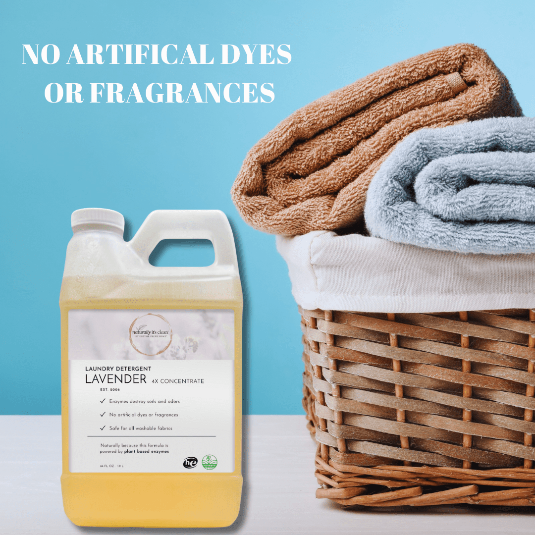 Naturally It's Clean Lavender Scented Laundry Detergent, Up to 170 Loads, Eco-Friendly, Gentle, 64 oz, 2 Pack, Lavender, Color Safe