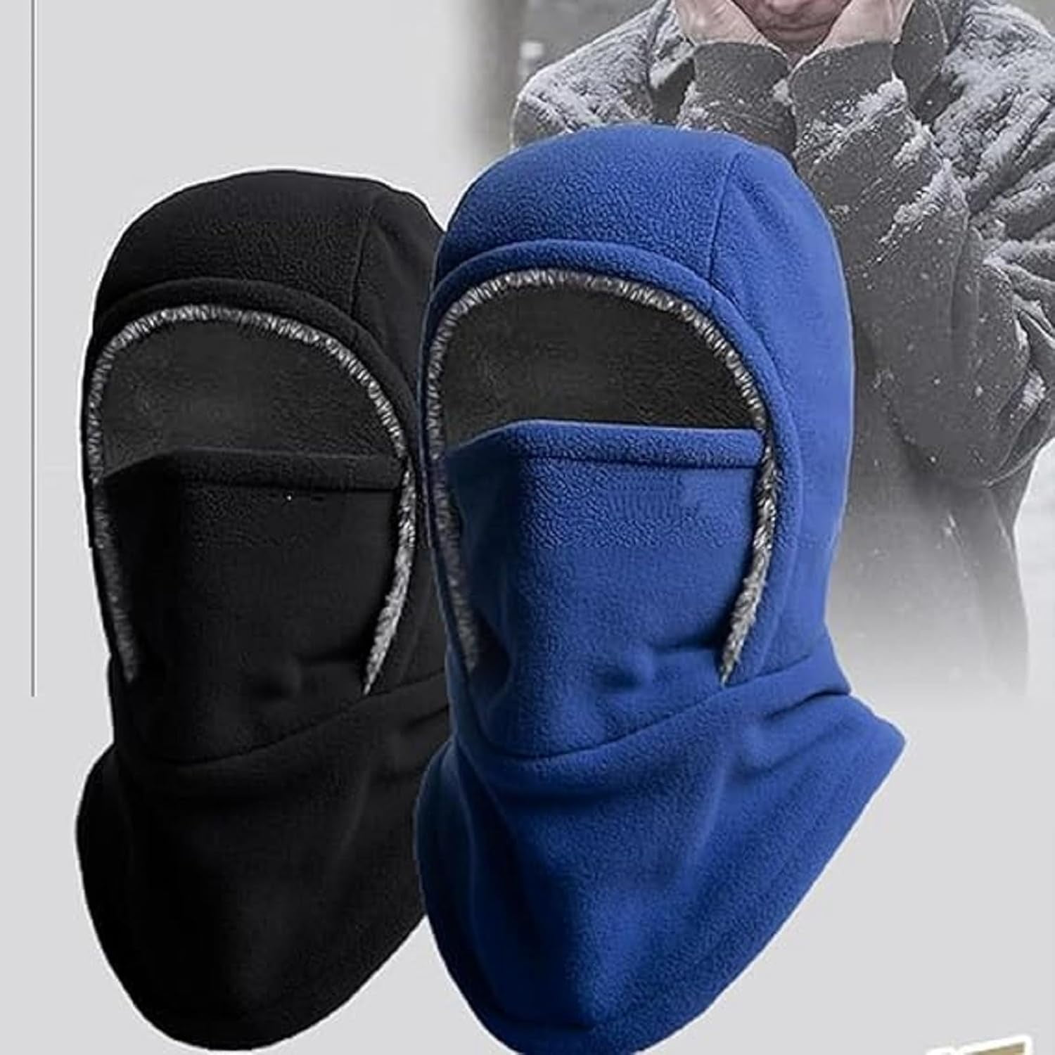 Unisex Windproof & Warm Balaclava, 3 in 1 Multi-Functional Winter Hat & Thermal Face Mask, for Cold Weather