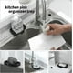 thumbnail image 3 of Silicone Bathroom Soap Dishes with Drain Spout-Bathroom and Kitchen Sink Organizer,Sponge Holder,Dish Soap Tray,Perfect for Dispenser,Scrubber,Bottle,Cup on Sink or Counter-Black 4.9"×3.2", 3 of 5