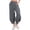 #04 Dark Gray 【Mix & Match: Stock Up on Your Favorite Colors】, variant on Women's Soft Cotton Casual Solid Color Button Down Wide Leg Pants With Elastic Waistband, Side Pockets, Adjustable Drawstring, Lightweight, Breathable, for Beach, Walking,