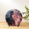 thumbnail image 6 of Zufioo Electric Skeleton Surrealism Print Bone China Decorative Plate, Ceramic Dinner Plate with Stand Ceramic Decoration Homewares-10in, 6 of 6