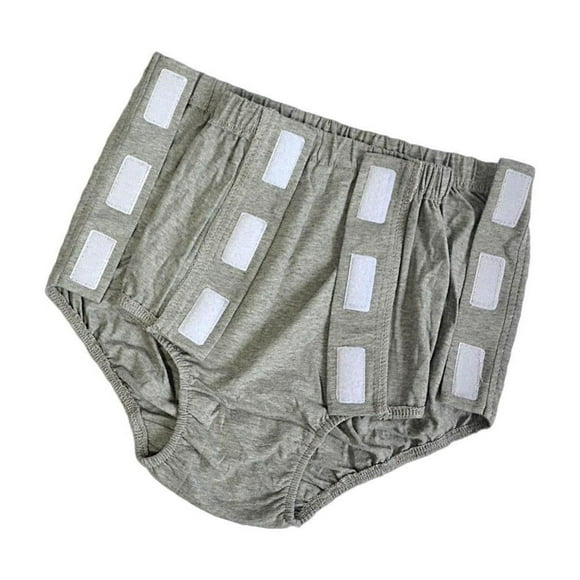 destyer Women Adults Reusable Incontinence Pant Diaper Protective Grey XXL