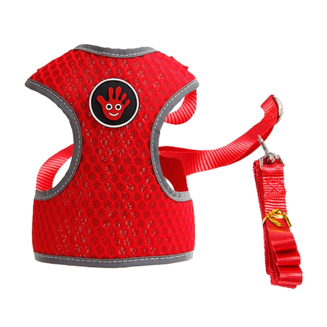 Arnés de chaleco Sunnimix para Gatos Cómodo para Mascotas Pequeñas Rojo S