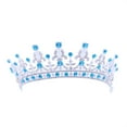 thumbnail image 1 of MasteelfCA Couronne de Mariage Baroque Royale avec Strass pour Femmes, Tête de Mariée, Concours, Bijoux pour Cheveux, 1 of 7