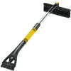 Car Snow Brush Shovel Ice Scraper Removal Cleaning Tools for Winter Vehicle Windshield Window Frost Removing,Retractable (Yellow)