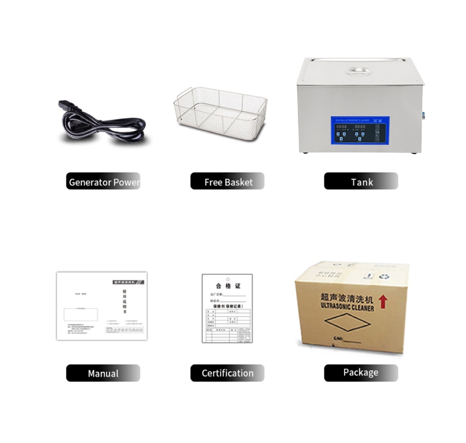 30L Digital Ultrasonic Cleaner Bath Heated Lab Clinic Metal Jewelry Glasses Ultrasound Sonic Cleaning Auto Engine ,Strong Cleaning