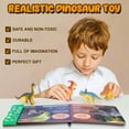 thumbnail image 5 of Juguetes de dinosaurios, libro de sonidos de dinosaurios con paquete de 12 figuras de juguete, rugidos realistas, interactivo, perfecto para niños, juguetes educativos de dinosaurios para niños y niña, 5 of 5