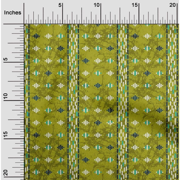 oneOone Cotton Jersey Olive Drab Fabric Stripe & Texture Sewing Fabric By The Yard Printed Diy Clothing Sewing Supplies 58 Inch Wide