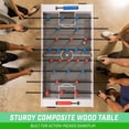 thumbnail image 2 of GoSports 48" Game Room Size Foosball Table - White Finish - Includes 4 Balls and 2 Cup Holders, 2 of 6