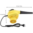 thumbnail image 3 of Soplador de aire eléctrico multifuncional, pistola sopladora de aire de 600W, aspiradora de polvo de coche de mano, herramienta práctica para suministros de jardín de 220V JFHHH pequeña, 3 of 5