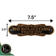 thumbnail image 6 of Funny No Soliciting Sign for House – 7.5” Antique Brass Metal Door Sign with Bold Lettering, Decorative Outdoor Wall Plaque with Bonus Thank You Sign, 6 of 7