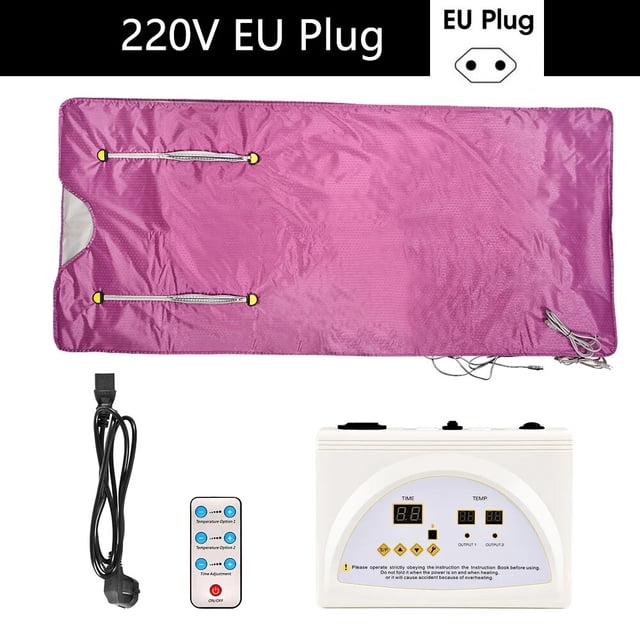 Manta eléctrica infrarroja para Sauna, manta térmica para pérdida de peso y desintoxicación, adelgazante, Spa en casa, 180x80cm