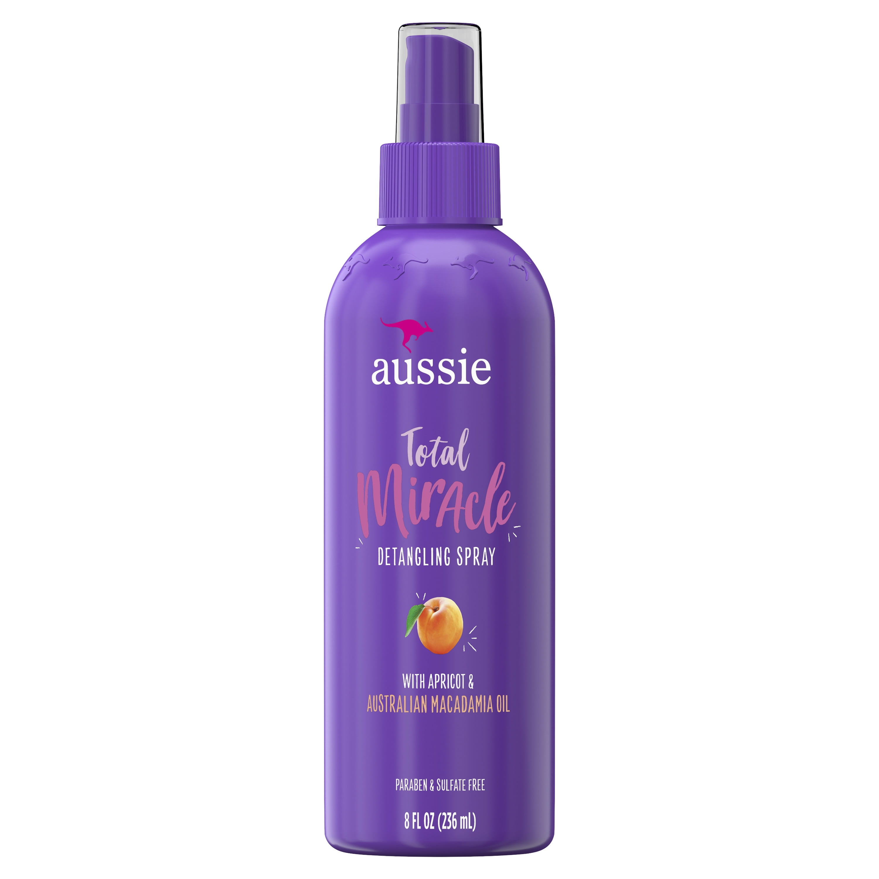 Aussie Total Miracle Detangling Spray, Paraben Free, 8 fl oz Walmart