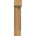 thumbnail image 2 of Ekena Millwork 8"W x 28"D x 40"H Traditional Block Rough Sawn Bracket w/ Offset Brace, Western Red Cedar, 2 of 25