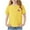 Yellow, variant on Eltusu Girls Cotton T-Shirts, Crew Neck Summer Pullover Soft Tee with Short Sleeve Blue Size 10-12 T