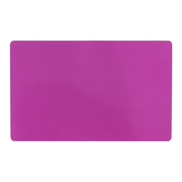 50 Unids 5 Impresionantes Colores Espacios En Marca Láser Grabado Metal Suave Visitas De Negocios Tarjetas De Nombre